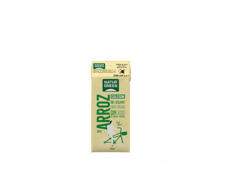 Naturgreen Bebida Ecológica De Arroz Con Calcio 200 Ml Naturgreen Bebida Ecológica De Arroz Con Calcio 200 Ml