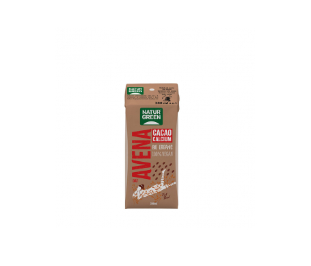 Naturgreen Bebida Ecológica De Avena Y Cacao Con Calcio 200 Ml Naturgreen Bebida Ecológica De Avena Y Cacao Con Calcio 200 Ml