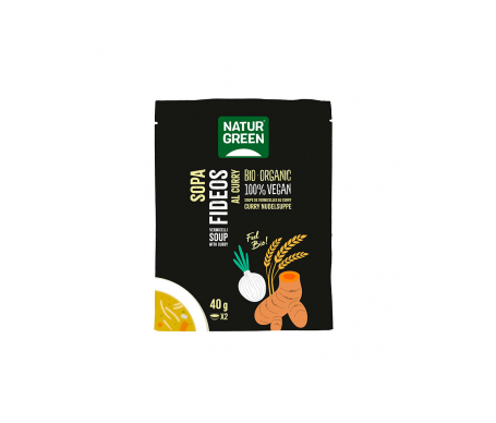 Naturgreen Sopa Ecológica De Fideos Al Curry 40 G Naturgreen Sopa Ecológica De Fideos Al Curry 40 G