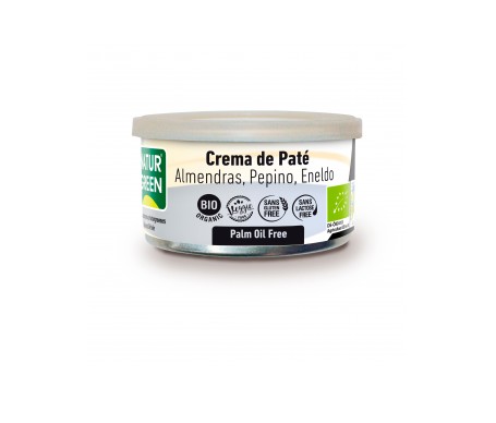 Naturgreen Crema De Paté Ecológica De Almendra, Pepino Y Eneldo 125g Naturgreen Crema De Paté Ecológica De Almendra, Pepino Y Eneldo 125g