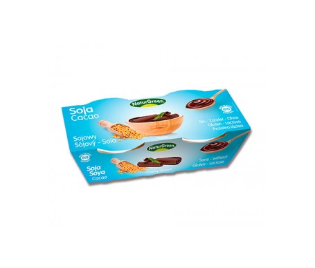 Naturgreen Postre Ecológico De Soja Y Cacao (2x125 G) Naturgreen Postre Ecológico De Soja Y Cacao (2x125 G)