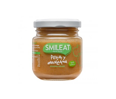 Smileat Tarrito De Pera Y Manzana 100% Ecológico 130g Smileat Tarrito De Pera Y Manzana 100% Ecológico 130g