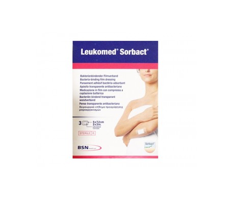 Leukomed Sorbact Apósito 5x7,2cm 3uds Leukomed Sorbact Apósito 5x7,2cm 3uds