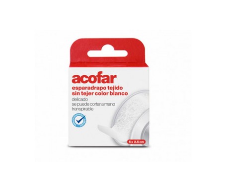 Acofar Esparadrapo Tejido Blanco 5x2,5cm Acofar Esparadrapo Tejido Blanco 5x2,5cm