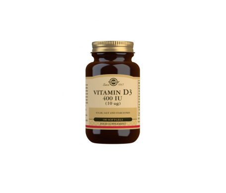 Solgar Vitamina D3 400ui 100cáps Solgar Vitamina D3 400ui 100cáps