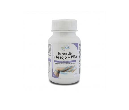 Sanon Té Verde + Té Rojo + Piña 500mg 75 Cáps. Sanon Té Verde + Té Rojo + Piña 500mg 75 Cáps.