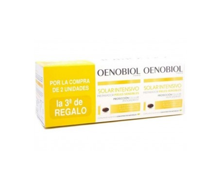 Oenobiol Solaire Solaire Intensif Nutriprotección Triplo 3x30 Caps Oenobiol Solaire Solaire Intensif Nutriprotección Triplo 3x30 Caps