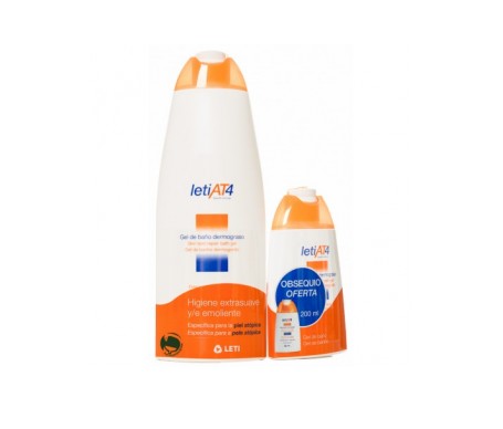 Leti Leti At4 Gel De Baño Dermograso 750 Ml + 200 Ml Leti Leti At4 Gel De Baño Dermograso 750 Ml + 200 Ml