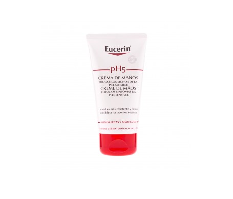 Eucerin UreaRepair PLUS Handcreme 5% Urea – 75 Ml, Intensive Pflege Für Trockene, Rissige Hände