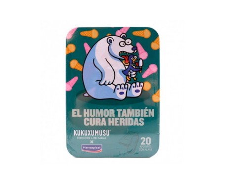 Hansaplast Lata Viajar Kukuxumusu 20 Apósitos Con Plata Hansaplast Lata Viajar Kukuxumusu 20 Apósitos Con Plata