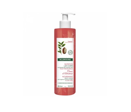 Klorane Leche Corporal Fleur d'hibiscus con Manteca de Cupuaçu 400ml Klorane Leche Corporal Fleur d'hibiscus con Manteca de Cupuaçu 400ml